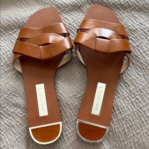 Zara Basic women’s sandals tan brown shoes